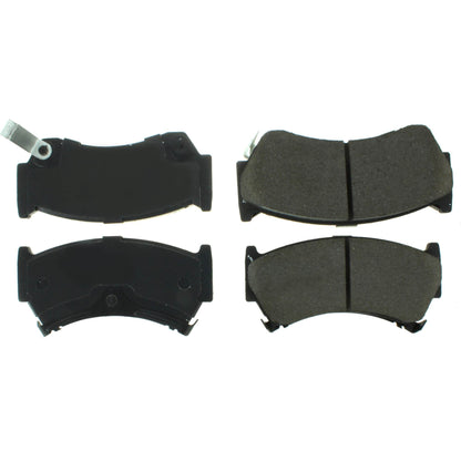 Centric Parts Disc Brake Pad Set Posi Quiet Extended Wear with Shims and Hardware for Nissan 200SX 1998-1995 Lucino 2000-1996 Sentra 1999-1995 106.06680