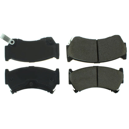 Centric Parts Disc Brake Pad Set Posi Quiet Extended Wear with Shims and Hardware for Nissan 200SX 1998-1995 Lucino 2000-1996 Sentra 1999-1995 106.06680