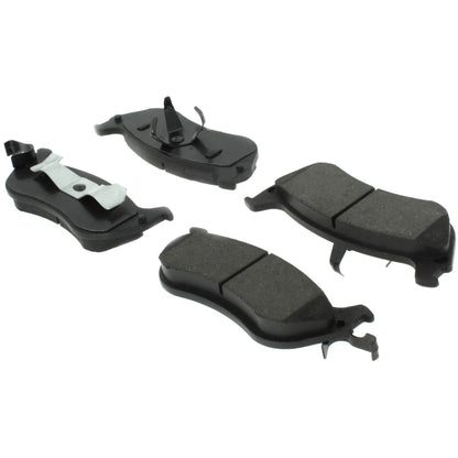Centric Parts Disc Brake Pad Set Posi Quiet Extended Wear with Shims and Hardware for 1996-2002 Ford Crown Victoria Lincoln Town Car Mercury Grand Marquis 106.06740