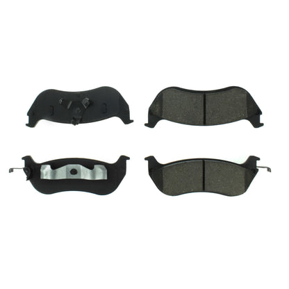 Centric Parts Disc Brake Pad Set Posi Quiet Extended Wear with Shims and Hardware for 1996-2002 Ford Crown Victoria Lincoln Town Car Mercury Grand Marquis 106.06740