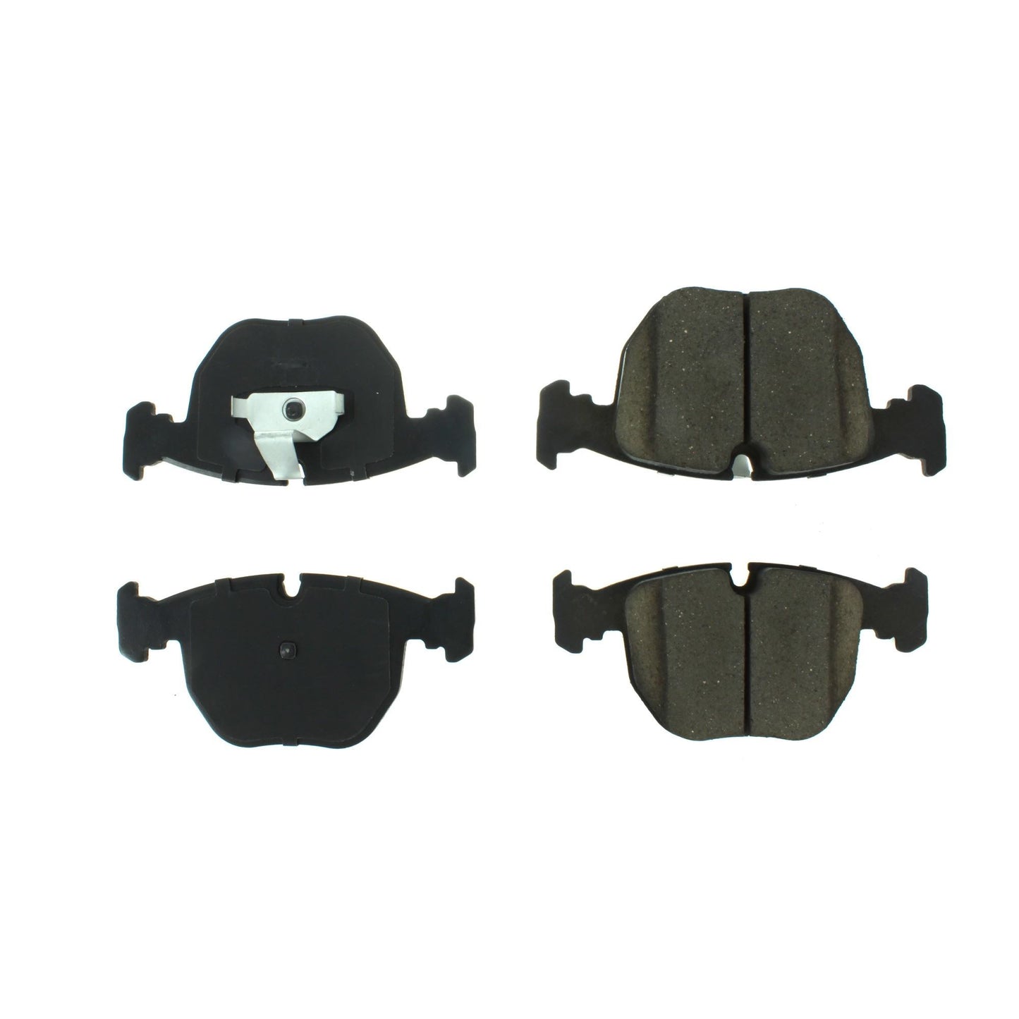 Centric Parts Disc Brake Pad Set Posi Quiet Extended Wear with Shims and Hardware for BMW 530i 2003-2001 106.06810