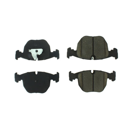 Centric Parts Disc Brake Pad Set Posi Quiet Extended Wear with Shims and Hardware for BMW 530i 2003-2001 106.06810