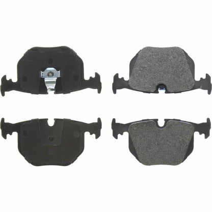 Centric Parts Disc Brake Pad Set Posi Quiet Extended Wear with Shims and Hardware for 2000-2006 BMW 3 Series 106.06830