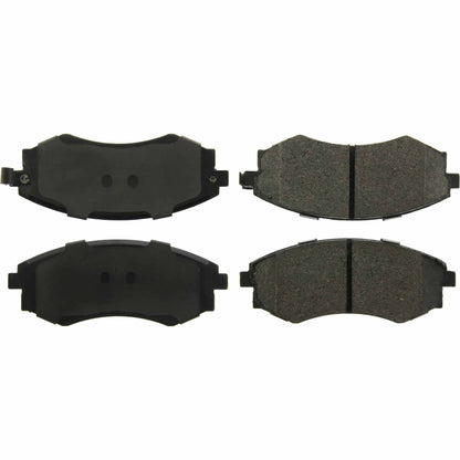 Centric Parts Disc Brake Pad Set Posi Quiet Extended Wear with Shims and Hardware for 2003-1989 Hyundai Sonata 2001-1997 Tiburon 106.07001