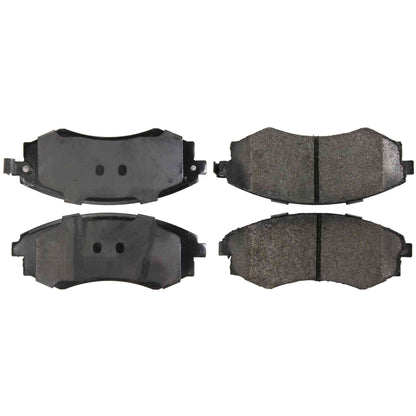 Centric Parts Disc Brake Pad Set Posi Quiet Extended Wear with Shims and Hardware for 2005-2006 Hyundai Elantra 106.07002