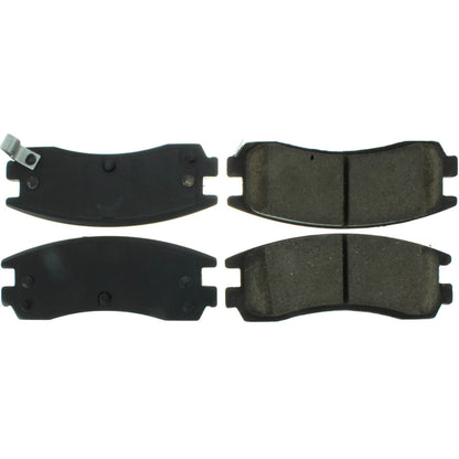 Centric Parts Disc Brake Pad Set Posi Quiet Extended Wear with Shims and Hardware for 2005-2000 Buick LeSabre 106.07140