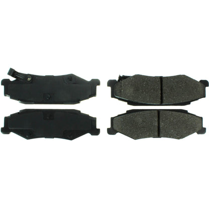 Centric Parts Disc Brake Pad Set Posi Quiet Extended Wear with Shims and Hardware for 2004-2009 Cadillac XLR 2013-1997 Chevrolet Corvette 106.07320