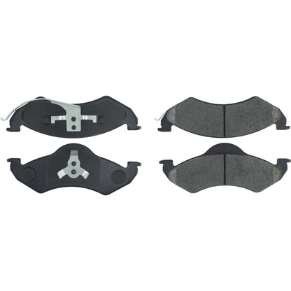 Centric Parts Disc Brake Pad Set Posi Quiet Extended Wear with Shims and Hardware for 1998-1999 Dodge Dakota Durango 106.07460
