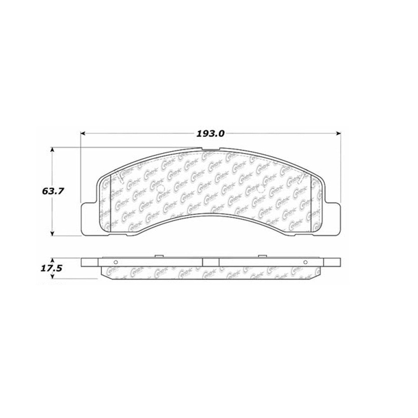 Centric Parts Disc Brake Pad Set Posi Quiet Wear with Shims and Hardware for Ford Club Wagon 1998-2005 Excursion 2000-2005 F-250 2000-2004 F-350 1999-2009