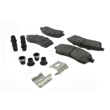 Centric Parts Disc Brake Pad Set Posi Quiet Extended Wear with Shims and Hardware for 2000-2005 Ford Excursion, 2000-2004 F-250, 1999-2004 F-250 Super Duty, 1999-2004 F-350 Super Duty 106.07570