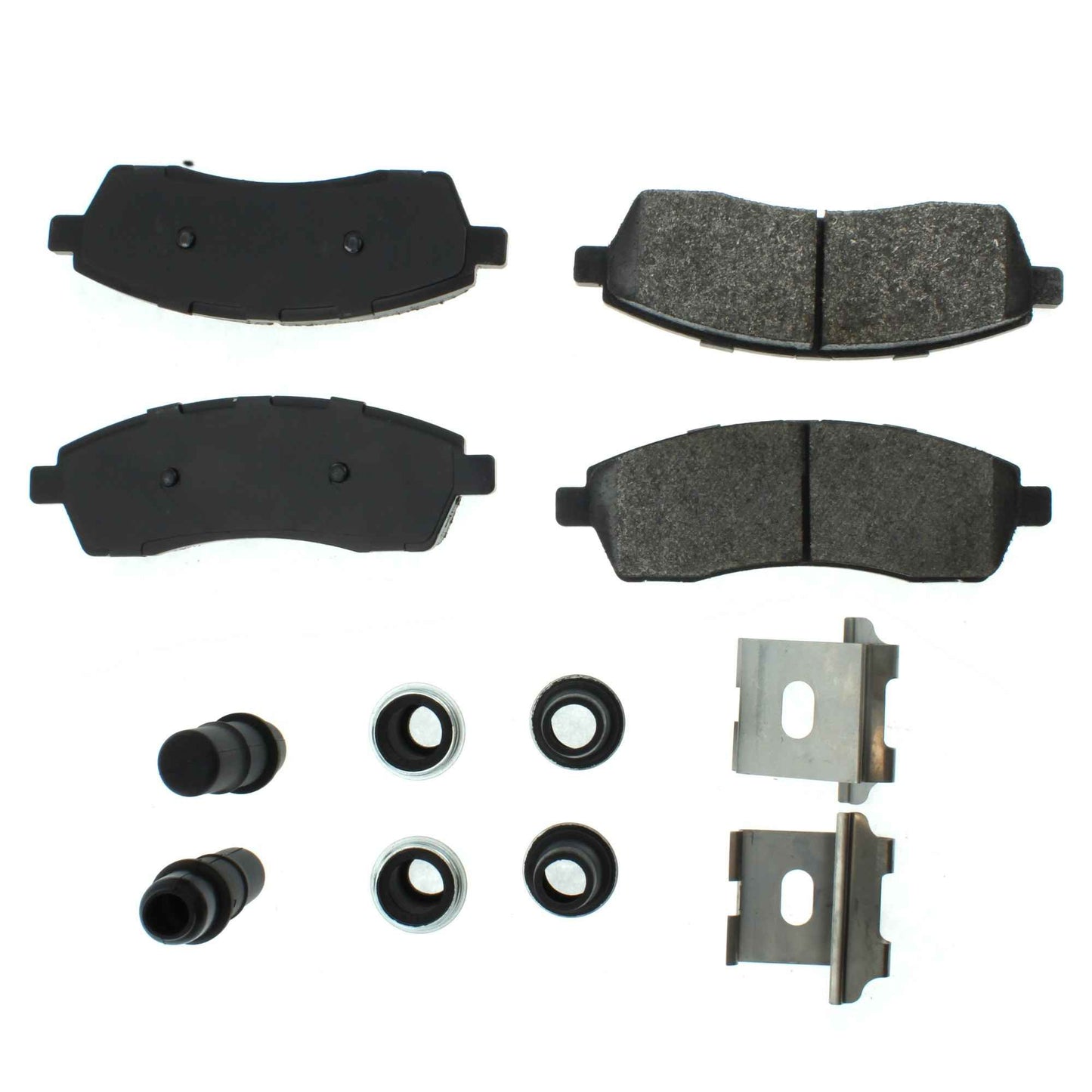 Centric Parts Disc Brake Pad Set Posi Quiet Extended Wear with Shims and Hardware for 2000-2005 Ford Excursion, 2000-2004 F-250, 1999-2004 F-250 Super Duty, 1999-2004 F-350 Super Duty 106.07570