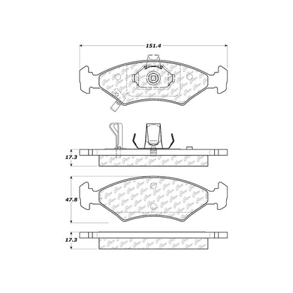 Centric Parts Disc Brake Pad Set 106.07660