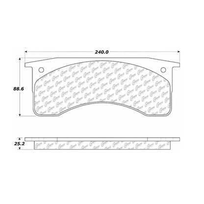 Centric Parts Disc Brake Pad Set Posi Quiet Extended Wear with Shims and Hardware for 2015-1999 Blue Bird All American FE 106.07690