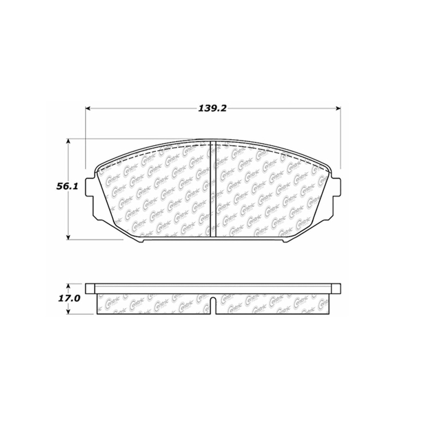 Centric Parts Disc Brake Pad Set Posi Quiet Extended Wear with Shims and Hardware for 2001-2002 Acura MDX 1999-2004 Honda Odyssey 106.07930