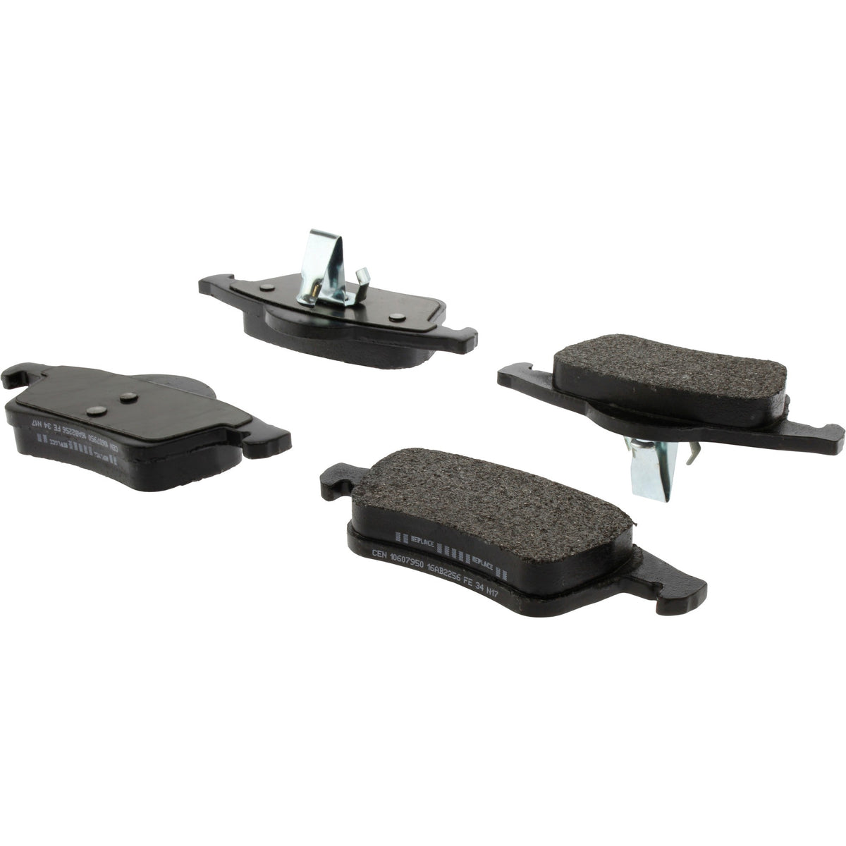 Centric Parts Disc Brake Pad Set Posi Quiet Extended Wear with Shims and Hardware for Volvo S60 2009-2001, S70 2000-1999, S80 2006-1999, V70 2007-1999, XC70 2007-2003 106.07950