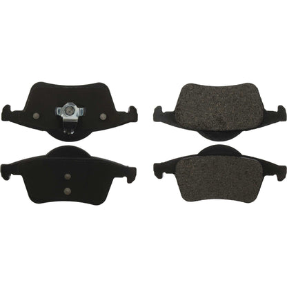 Centric Parts Disc Brake Pad Set Posi Quiet Extended Wear with Shims and Hardware for Volvo S60 2009-2001, S70 2000-1999, S80 2006-1999, V70 2007-1999, XC70 2007-2003 106.07950