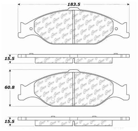 Centric Parts Disc Brake Pad Set 106.08040