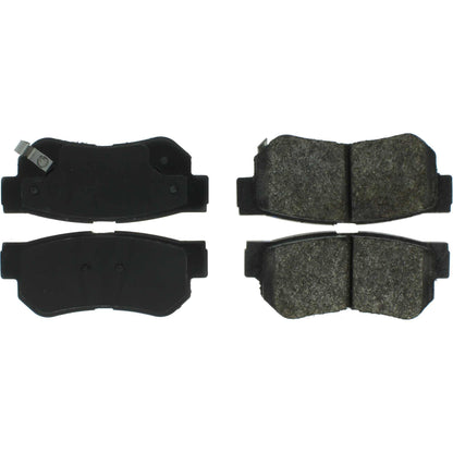 Centric Parts Disc Brake Pad Set Posi Quiet Extended Wear with Shims for 2001-2010 Hyundai, Kia, and Mitsubishi Models