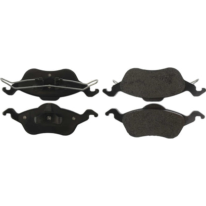 Centric Parts Disc Brake Pad Set Posi Quiet Extended Wear with Shims and Hardware for 2000-2004 Ford Focus 106.08160