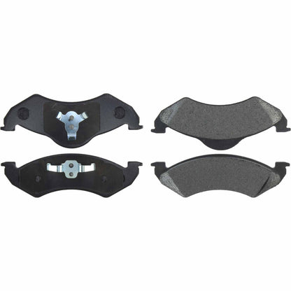 Centric Parts Disc Brake Pad Set Posi Quiet Extended Wear with Shims and Hardware for 2000-2002 Dodge Dakota Durango 106.08200