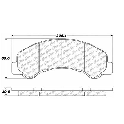 Centric Parts Disc Brake Pad Set Posi Quiet Extended Wear with Shims and Hardware for 1997-1999 Chevrolet W4500 Tiltmaster, GMC W4500 Forward, Isuzu NPR-HD 1998-1999 106.08260