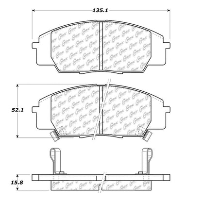 Centric Parts Disc Brake Pad Set 106.08290