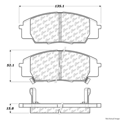 Centric Parts Disc Brake Pad Set 106.08290