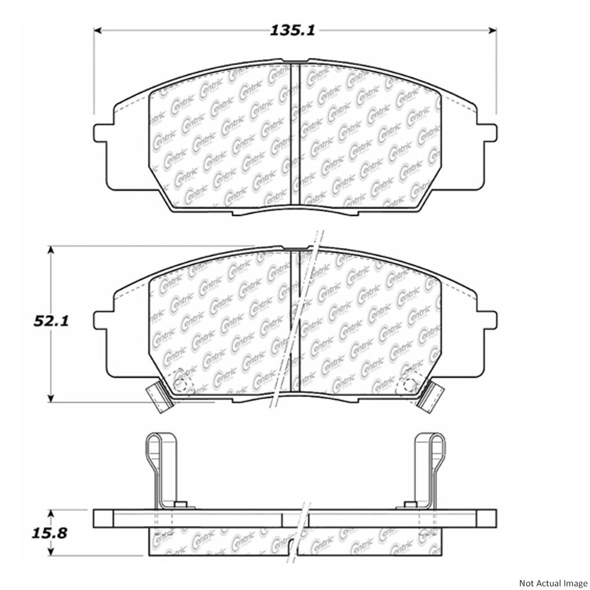 Centric Parts Disc Brake Pad Set 106.08290