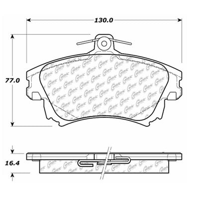 Centric Parts Disc Brake Pad Set 106.08370