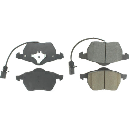 Centric Parts Posi Quiet Brake Pads with Shims for Audi A4 2008-1999, A4 Quattro 2006-1999, A6 2006-1998, A6 Quattro 2004-1998, VW Passat 2005-1999