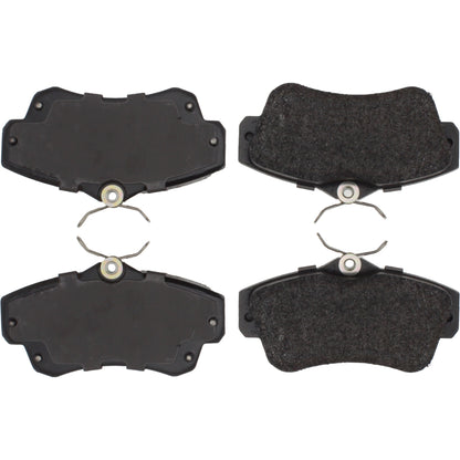 Centric Parts Disc Brake Pad Set Posi Quiet Extended Wear with Shims and Hardware for 2003-2009 Chrysler PT Cruiser 2003-2005 Dodge Neon 106.08411