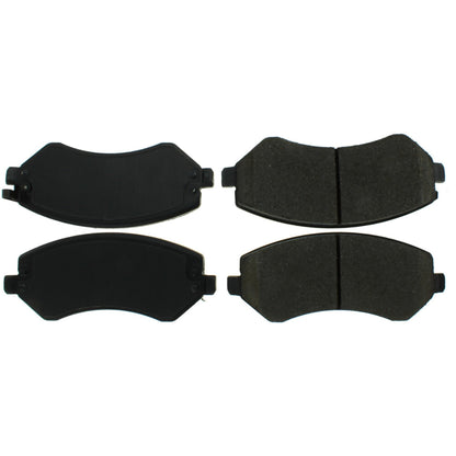 Centric Parts Disc Brake Pad Set Posi Quiet Extended Wear with Shims and Hardware for 2001-2008 Chrysler Town & Country, Voyager, Dodge Caravan, Grand Caravan, Jeep Liberty 106.08560