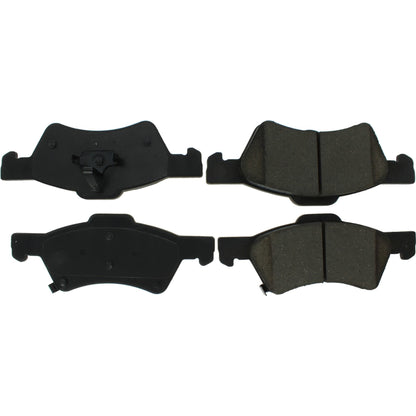 Centric Parts Disc Brake Pad Set Posi Quiet Extended Wear with Shims and Hardware for 2001-2007 Chrysler Town & Country, Voyager 2003, 2005-2006, Dodge Caravan, Grand Caravan 106.08570