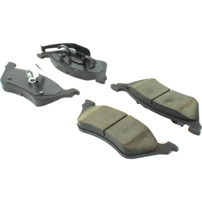 Centric Parts Disc Brake Pad Set Posi Quiet Extended Wear with Shims for 2001-2007 Chrysler Town & Country, Dodge Caravan Part Number 106.08580