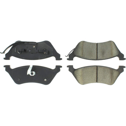 Centric Parts Disc Brake Pad Set Posi Quiet Extended Wear with Shims for 2001-2007 Chrysler Town & Country, Dodge Caravan Part Number 106.08580