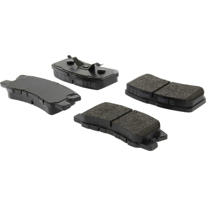 Centric Parts Disc Brake Pad Set Posi Quiet Extended Wear with Shims and Hardware for Chrysler 2007-2014 106.08680