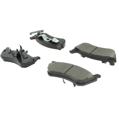 Centric Parts Disc Brake Pad Set Posi Quiet Extended Wear with Shims and Hardware for 1998-2005 Mercedes-Benz ML320/ML350/ML430 106.08750