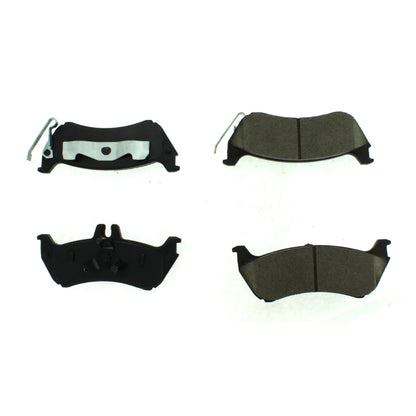 Centric Parts Disc Brake Pad Set Posi Quiet Extended Wear with Shims and Hardware for 1998-2005 Mercedes-Benz ML320/ML350/ML430 106.08750