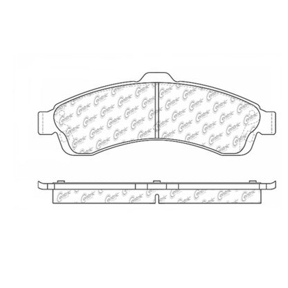 Centric Parts Disc Brake Pad Set Posi Quiet Extended Wear with Shims and Hardware for 2004-2005 Buick Rainier
