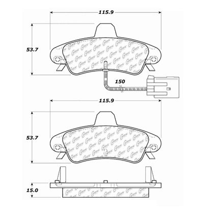 Centric Parts Disc Brake Pad Set