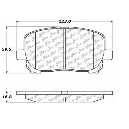 Centric Parts Disc Brake Pad Set Long Wearing Semi-Metallic with 100% Shimmed for Noise Elimination and Scorched Bed-In