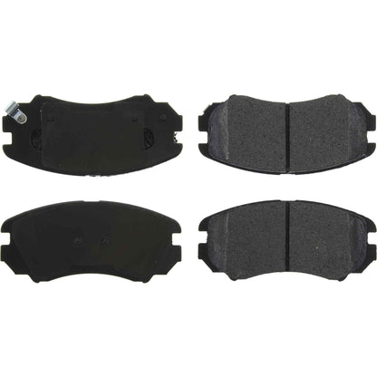 Centric Parts Disc Brake Pad Set Long Wearing Semi-Metallic with 100% Shimmed for Noise Elimination and Scorched Bed-In 106.09240