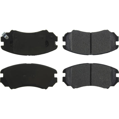 Centric Parts Disc Brake Pad Set Long Wearing Semi-Metallic with 100% Shimmed for Noise Elimination and Scorched Bed-In 106.09240