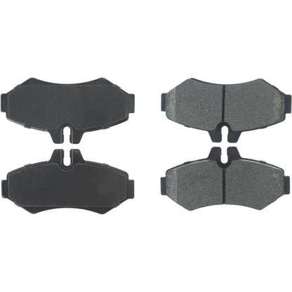 Centric Parts Disc Brake Pad Set Long Wearing Semi-Metallic with Noise and Vibration Elimination for 106.09280