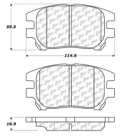 Centric Parts Disc Brake Pad Set 106.09300