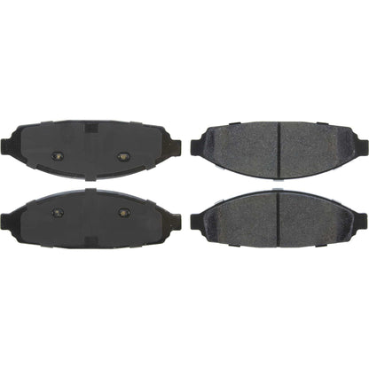 Centric Parts Disc Brake Pad Set Posi Quiet Extended Wear with Shims and Hardware for 2011-2003 Ford Crown Victoria, Lincoln Town Car, Mercury Grand Marquis, Marauder 106.09310