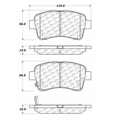 Centric Parts Disc Brake Pad Set