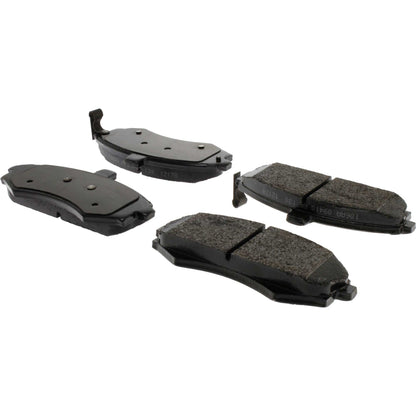 Centric Parts Disc Brake Pad Set Long wearing Semi-Metallic friction formula with 100% shimmed and scorched for heavy duty applications 106.09410