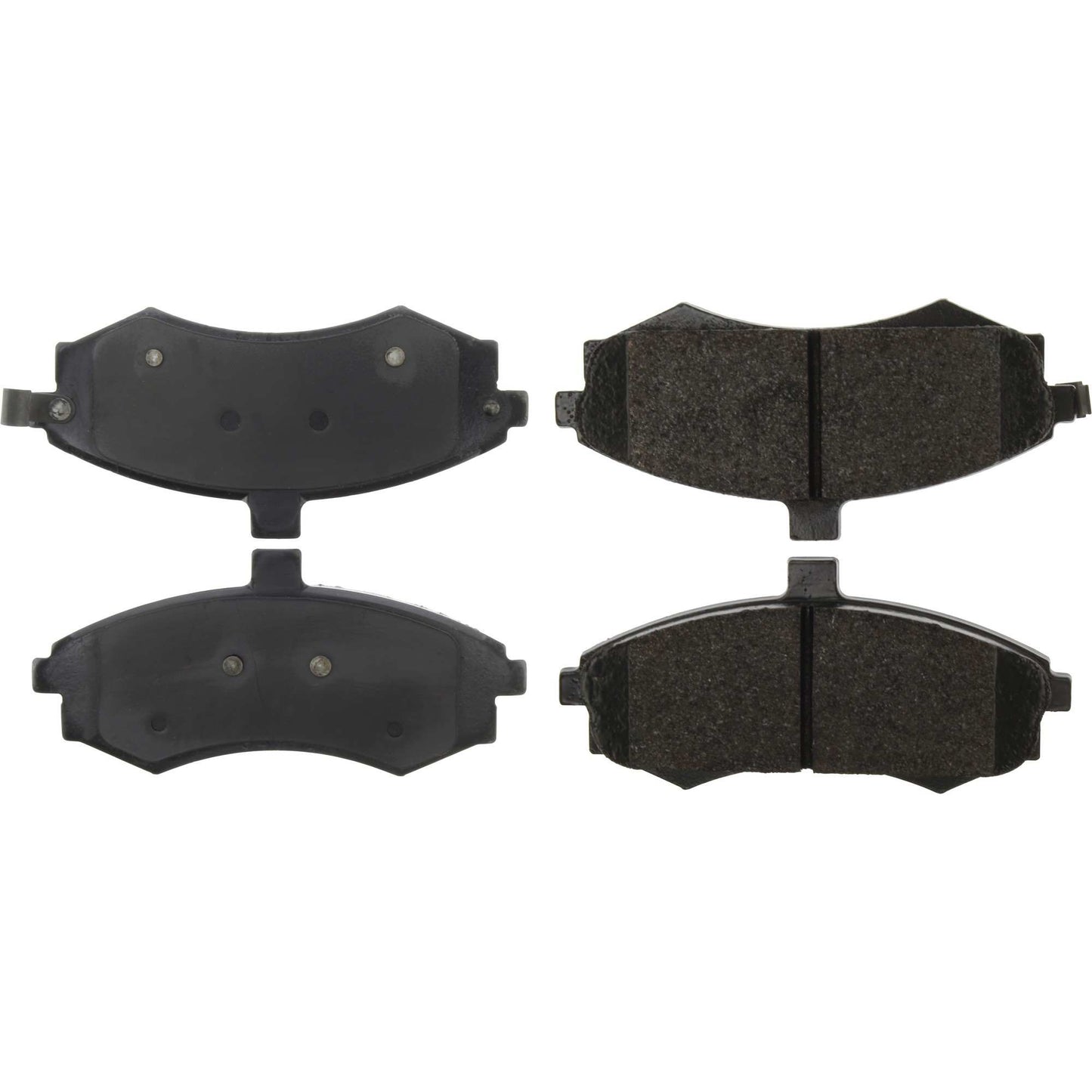 Centric Parts Disc Brake Pad Set Long wearing Semi-Metallic friction formula with 100% shimmed and scorched for heavy duty applications 106.09410