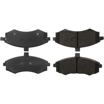 Centric Parts Disc Brake Pad Set Long wearing Semi-Metallic friction formula with 100% shimmed and scorched for heavy duty applications 106.09410